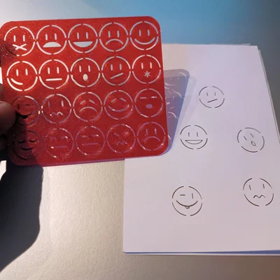 Khuôn Vẽ Emoticon (Emoticon Drawing Template)