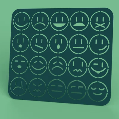 Khuôn Vẽ Emoticon (Emoticon Drawing Template)
