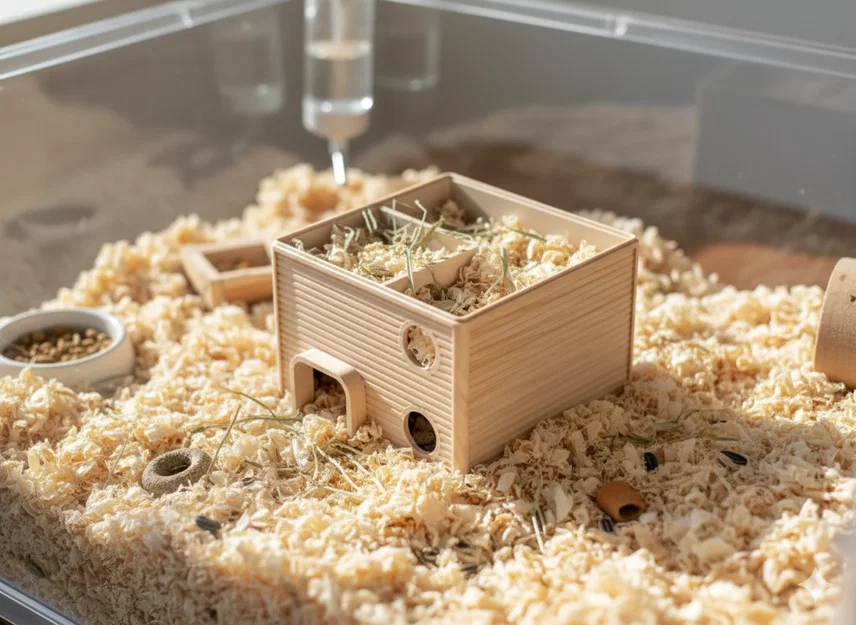 Cozy Climber: Nhà Hamster 2 Tầng Có Góc Ẩn Nấp Ấm Cúng - Image 1
