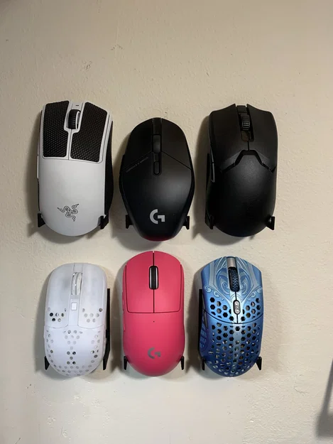 Kệ Treo Trưng Bày Gaming Mouse Tối Giản (Có Khe Cất USB Dongle) - Image 1