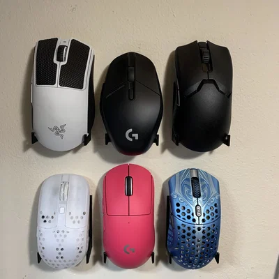 Kệ Treo Trưng Bày Gaming Mouse Tối Giản (Có Khe Cất USB Dongle)