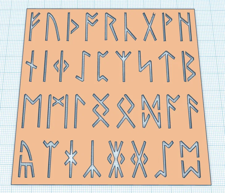 Khuôn In Mẫu Chữ Cổ Viking (Viking Runes Template) - Độc Đáo, Dễ Dàng - Image 1