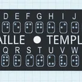 Bảng mẫu học chữ Braille đa sắc - Braille Template Multicolor - Thumbnail 1