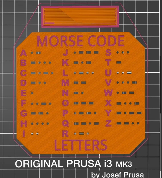 Bảng Tra Cứu Mã Morse (Morse Code Template) Đẹp Mắt Cho In 3D - Image 2