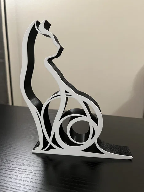 Tượng Mèo Nghệ Thuật 3D - Thiết kế tối ưu cho in ấn 3D - Image 1