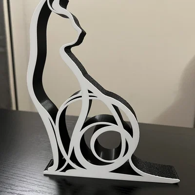 Tượng Mèo Nghệ Thuật 3D - Thiết kế tối ưu cho in ấn 3D