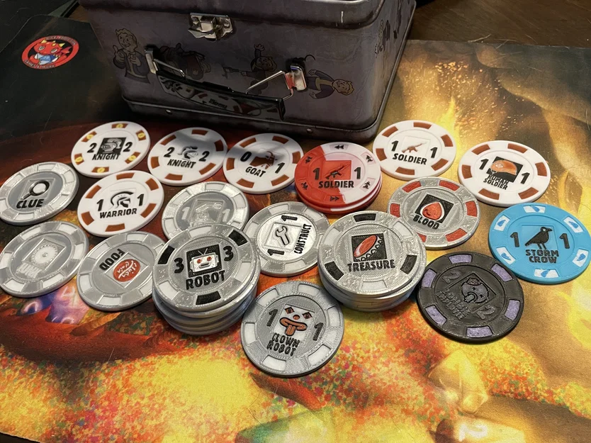 Token MTG kiểu chip poker (MTG Poker Chip Style Tokens) - Image 1