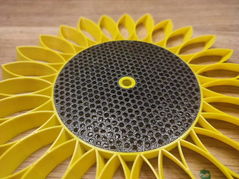 Nắp inlay cối xay gió Hoa Hướng Dương (Sunflower Windmill inlay cover) - Image 3