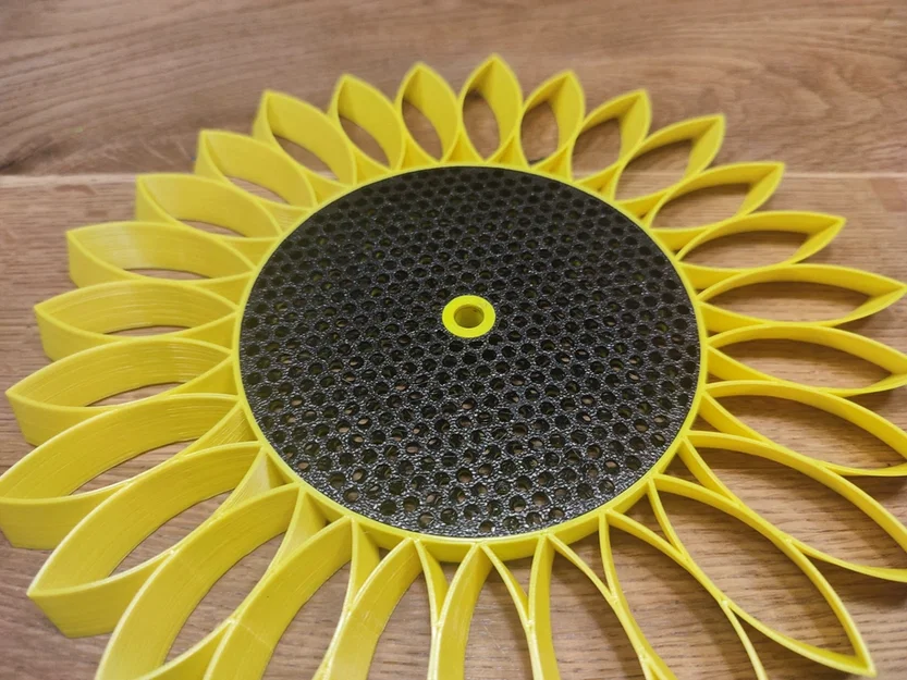 Nắp inlay cối xay gió Hoa Hướng Dương (Sunflower Windmill inlay cover) - Image 4