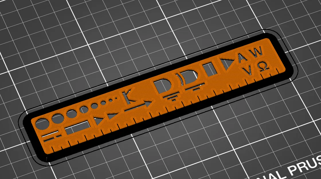 Thước Template kèm Sơ đồ/Ký hiệu Điện (Template Ruler with Electrical Diagrams) - Image 3
