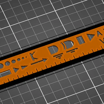Thước Template kèm Sơ đồ/Ký hiệu Điện (Template Ruler with Electrical Diagrams)
