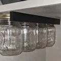 Giá treo hũ thủy tinh Mason jar 70mm dưới gầm tủ siêu gọn - Thumbnail 1