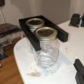 Giá treo hũ thủy tinh Mason jar 70mm dưới gầm tủ siêu gọn - Thumbnail 6