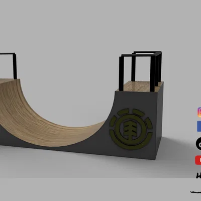 Mô hình đường dốc trượt ván mini cho tín đồ đam mê skate