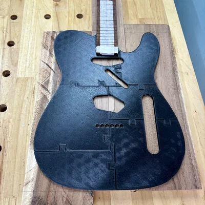 Template thân đàn Telecaster (Telecaster Guitar Body Template)