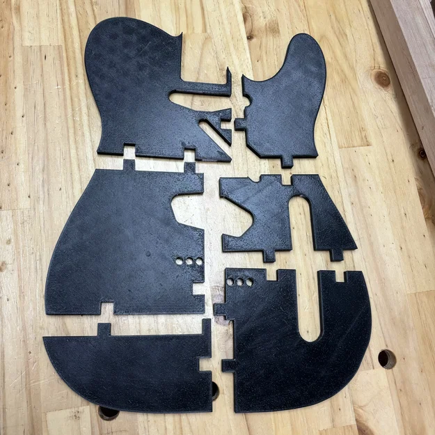 Template thân đàn Telecaster (Telecaster Guitar Body Template) - Image 2