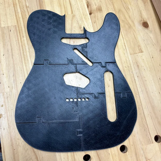 Template thân đàn Telecaster (Telecaster Guitar Body Template) - Image 3