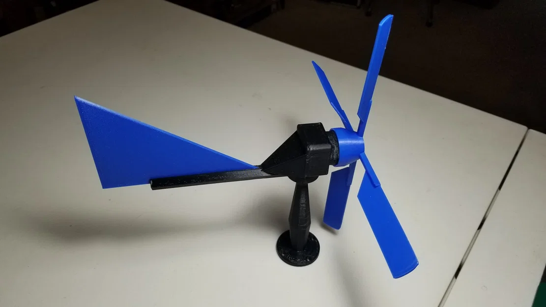 Cối xay gió 4 cánh (dùng 2 vòng bi 608) - Image 1