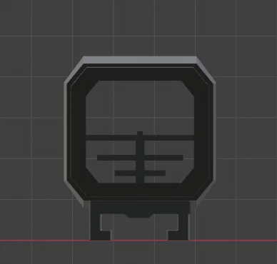 DELTA 1.0 (Nerf Scope) – Ống ngắm in 1 phần, gắn Nerf rail - Image 2