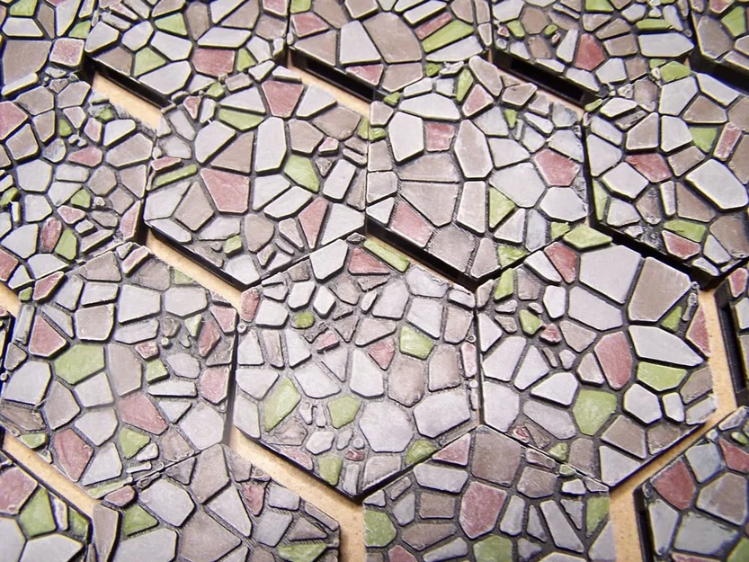 Gạch Nền Đá (Rocky Floor Tiles) Maghex cho Gloomhaven/Frosthaven & D&D - Image 3