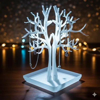 Tỏa Sáng Phong Cách: Cây Treo Nhẫn Modular Dạng Cành – Không Cần Keo/Ốc