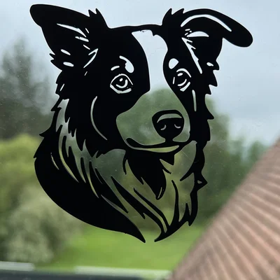 Mô hình treo tường hình chú chó Border Collie (Dog Wall Art #7)