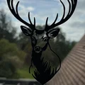 Mẫu trang trí treo tường hình hươu Deer Wall Art #2 (File STL) - Thumbnail 2