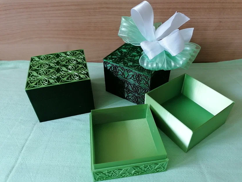 Hộp quà trang trí – 2 phiên bản (ornamental gift box - two variations) - Image 1