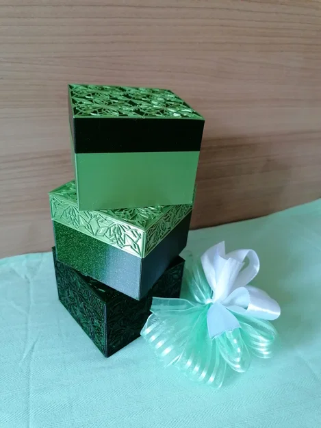 Hộp quà trang trí – 2 phiên bản (ornamental gift box - two variations) - Image 5
