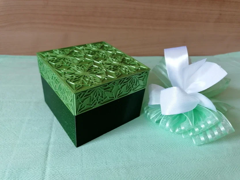 Hộp quà trang trí – 2 phiên bản (ornamental gift box - two variations) - Image 6