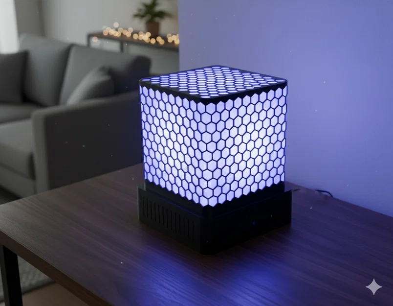 Hexa Glow: Đèn LED in 3D dễ in, dễ lắp ráp - Image 1