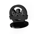 Mô hình 3D Cúp vật tay (Arm Wrestling Trophy) lắp ráp thông minh - Thumbnail 1
