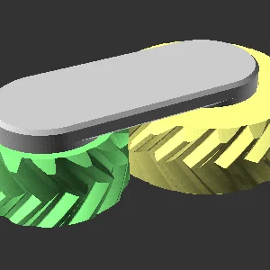 Gear fidget in-place (print-in-place) – bánh răng fidget in liền khối