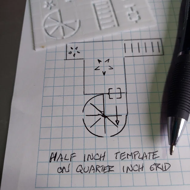 Dungeon Stencil – Bộ stencil ký hiệu vẽ map hầm ngục D&D - Image 3