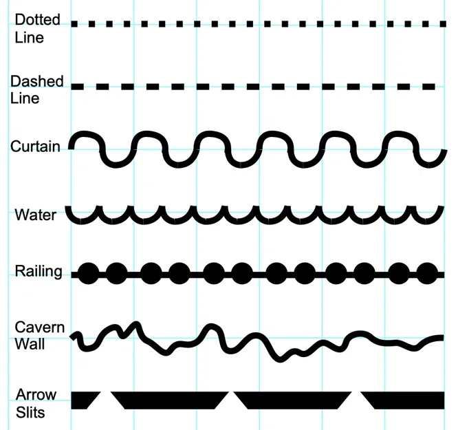 Dungeon Stencil – Bộ stencil ký hiệu vẽ map hầm ngục D&D - Image 6