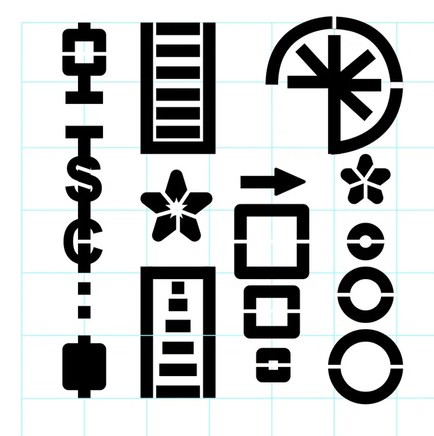 Dungeon Stencil – Bộ stencil ký hiệu vẽ map hầm ngục D&D - Image 9