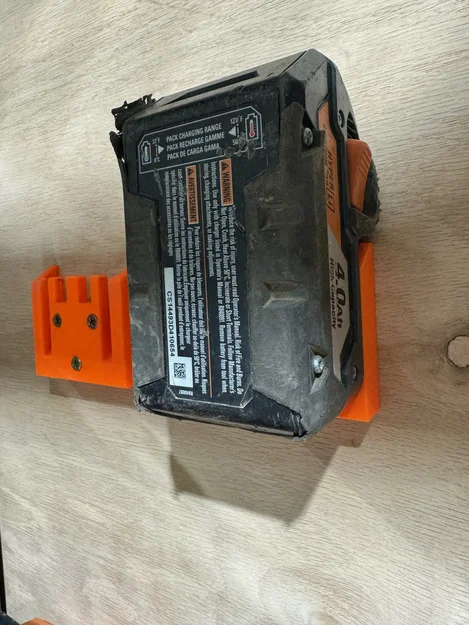 Giá treo pin Rigid gắn tường (Rigid Battery Mount) - Giải pháp lưu trữ 3D - Image 2