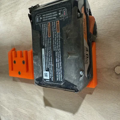 Giá treo pin Rigid gắn tường (Rigid Battery Mount) - Giải pháp lưu trữ 3D