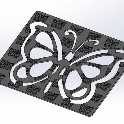 Khuôn Vẽ Con Bướm (Butterfly Drawing Template)