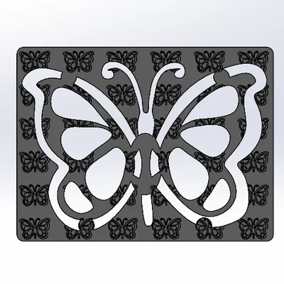 Khuôn Vẽ Con Bướm (Butterfly Drawing Template)