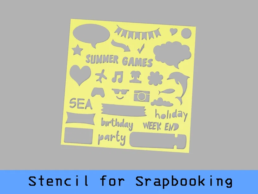 Stencil cho Scrapbooking - Image 1