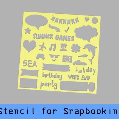 Stencil cho Scrapbooking