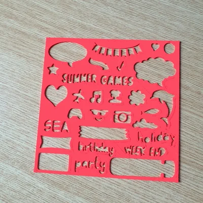 Stencil cho Scrapbooking