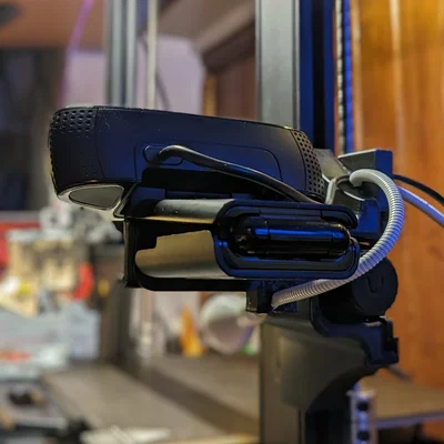 Ngàm gắn camera Logi C920 cho Ender 3 S1/S1 Pro kèm kẹp đèn IKEA Jasjö