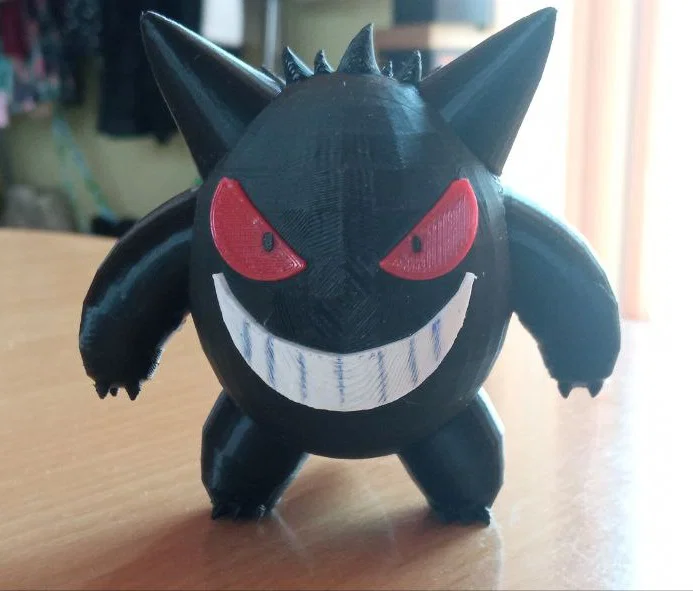Mô hình Gengar Pokemon (figure) in 3D dạng lắp ráp hoặc bản full - Image 2
