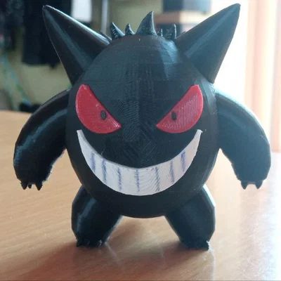 Mô hình Gengar Pokemon (figure) in 3D dạng lắp ráp hoặc bản full