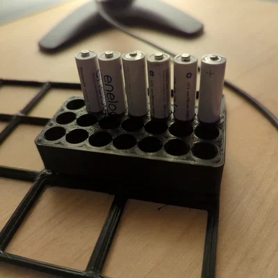Khay đựng pin AAA Gridfinity 21 vị trí - Giải pháp lưu trữ ngăn nắp