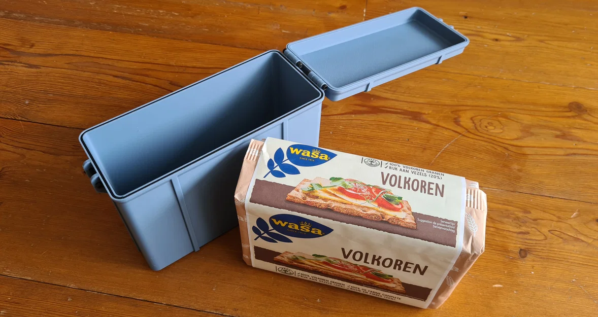 Hộp lưu trữ kín khí 3D cho bánh mì Wasa Knackebrod - Image 2