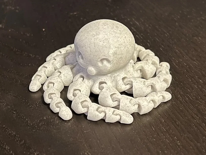 Mô hình Bạch tuộc 3D Flexi Octopus kèm móc khóa (Không cần support) - Image 2
