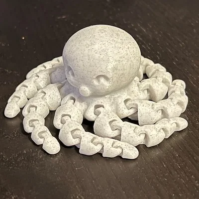 Mô hình Bạch tuộc 3D Flexi Octopus kèm móc khóa (Không cần support)